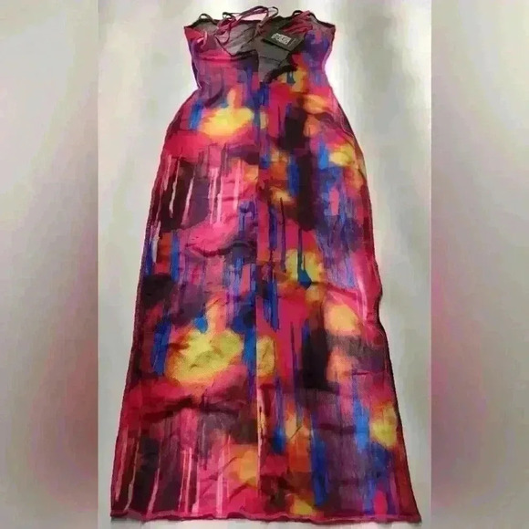 NWT Colorful MIDI Dress Size Small - Picture 3 of 5